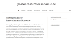 Desktop Screenshot of postwachstumsoekonomie.de