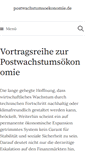 Mobile Screenshot of postwachstumsoekonomie.de