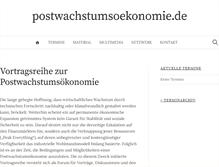 Tablet Screenshot of postwachstumsoekonomie.de